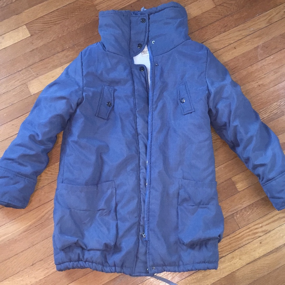 Stylish Blue heavy parka!!